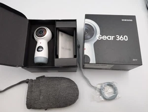 Samsung Gear 360 Kamera - Weiß (2017) getestet und funktionsfähig Top Zustand - Bild 1 von 11