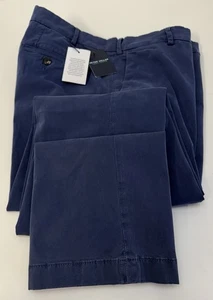 Pantaloni tinti in capo Peter Millar Collection CONCORDE nuovi con etichette taglia 36 BLU NAVY $200 - Foto 1 di 9