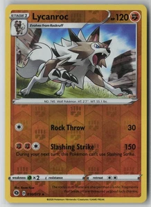 Tarjeta holográfica inversa Lycanroc 030/073 Pokemon Champion's Path casi nueva (NM) 1 - Imagen 1 de 2