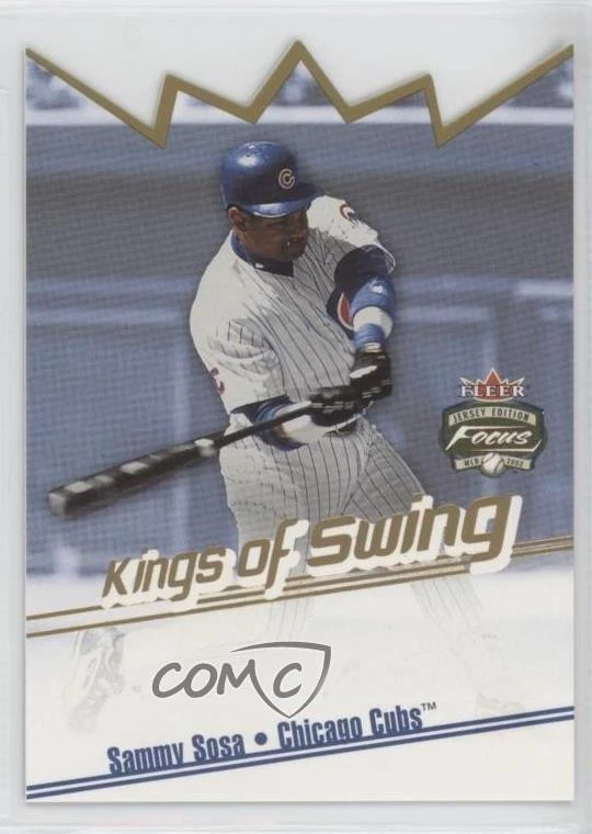 2002 Fleer Focus Jersey Edition Kings of Swing Sammy Sosa #7KS - Image 1 of 2