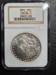 Schöner Morgan Silber Dollar 1900 NGC gestempelt MS 64 - Bild 1 von 2
