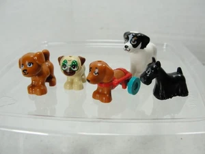 Lego Friends Minifigure Animali Cani Lotto di 5 - Foto 1 di 1