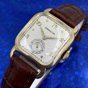Vintage 1949 Man’s HAMILTON CARLTON Stunning Silver Dial Fully Serviced WARRANTY - Picture 1 of 10