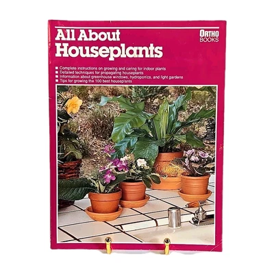 Vintage All About Houseplants Ortho Books 1994 Paperback Pictures Plant Care - Image 1 of 4