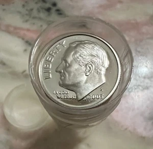 2003 S Roosevelt Groschen Proof Rolle - Bild 1 von 3