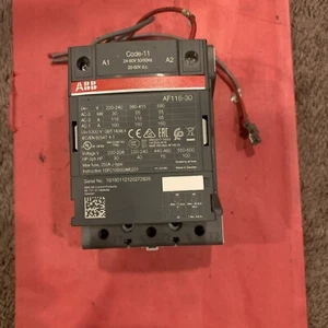 Abb AF116-30 Contactor 220-600v-ac 160 Amp max  75hp 24 volt coil Code 11 USED - Picture 1 of 7