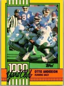 1990 Topps #29a Ottis Anderson 1000 Yard Club - Bild 1 von 2