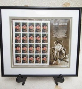 EDWARD ROBINSON Official USPS 2000 Uncut Stamp Sheet LEGENDS OF HOLLYWOOD Framed - Picture 1 of 4