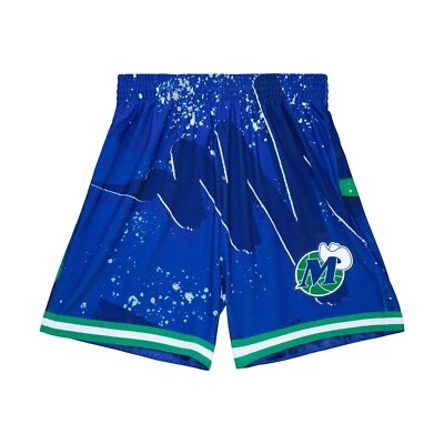 Mens Mitchell & Ness Hyper Hoops Swingman Dallas Mavericks 1998-99 Shorts - Image 1 of 2
