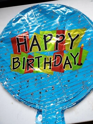 LOTE DE 10 PIEZAS GLOBOS DE PAPEL ALUMINIO TEMÁTICOS MÚSICA FELIZ CUMPLEAÑOS Foto 1 de 2