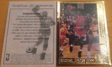 Michael Jordan 1999 Upper Deck 22KT Gold MJ Retirement Chicago Bulls 0239/9923