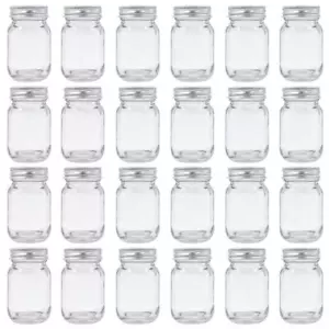 24 Set 2oz Mason Jar with Lid for Honey Jam Spice Wedding Baby Shower Favors - Picture 1 of 3