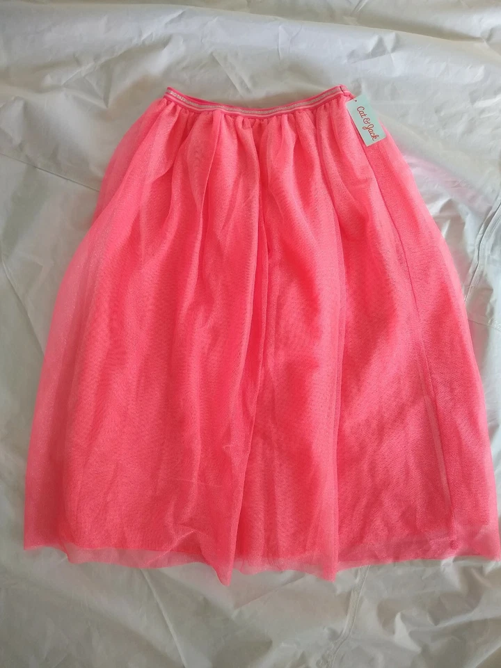 Girls' Tulle Maxi Skirt - Cat & Jack Size XL 14/16 Pink With Tags