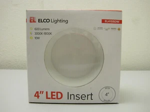ELCO 4" 10W SUNSET DIMMING LED REFLECTOR TRIM IN WHITE, 1800K-3000K #: EL415SDW - Picture 1 of 3