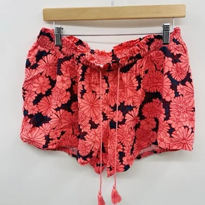 Isabel Maternity by Ingrid & Isabel XS Drapey Knit Shorts in Pink Floral 1219 - Picture 1 of 6