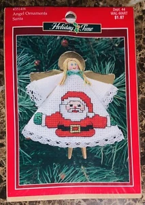 Kit de punto de cruz de vacaciones adorno de pinza de ángel Navidad Santa NUEVO - Imagen 1 de 2