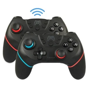 2x Manette Nintendo Switch Sans fil Bluetooth Pro Turbo Rechargeable PC Windows - Photo 1/7