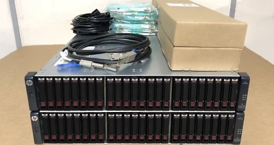 HP MSA 2040 Dual 10GBit iSCSI & 16GB FC 28.8TB 15K 12G SAS SAN Configuration - Image 1 of 2