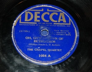 THE CHAPEL QUARTET Oh Little Town of Bethlehem & It Came Upon The Midnight Clear - Imagen 1 de 2