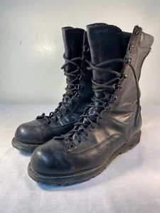 Stivali Cervino Uomo Pelle Nera Gore-Tex Vibram Escursionismo Combat - US 11,5 - Foto 1 di 6
