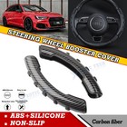 Car Steering Wheel Cover Anti-Slip Accessories Black For Audi A3 A4 A6 Q3 Q5 S5