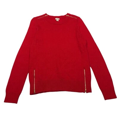 J Crew | красный длинным рукавом мериносовой шерсти смесь свитер | женский размер M - Изображение 1 из 4