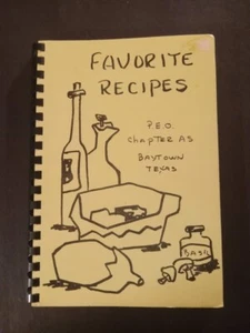 Cookbook Favorite Recipes Peo Sisterhood Chapter  Vintage cookbook - Foto 1 di 6