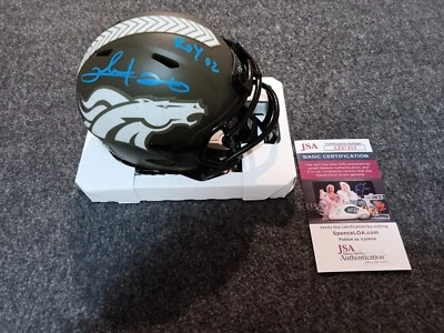 Clinton Portis Signed Mini Helmet Jsa Denver Broncos Roy 02 Salute To Service 22 - Image 1 of 2