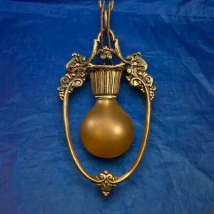 Rewired entry Riddle pendant light beautiful Rare 145D - Picture 1 of 7
