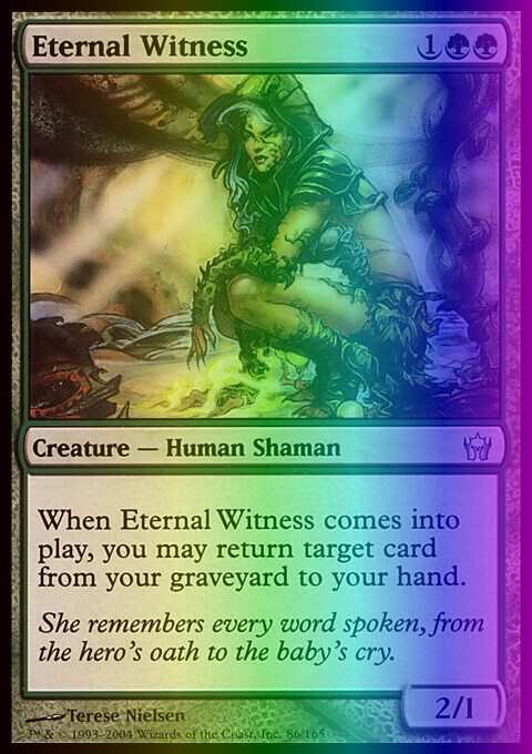 MTG Magic the Gathering Eternal Witness (86/165) Fifth Dawn LP FOIL