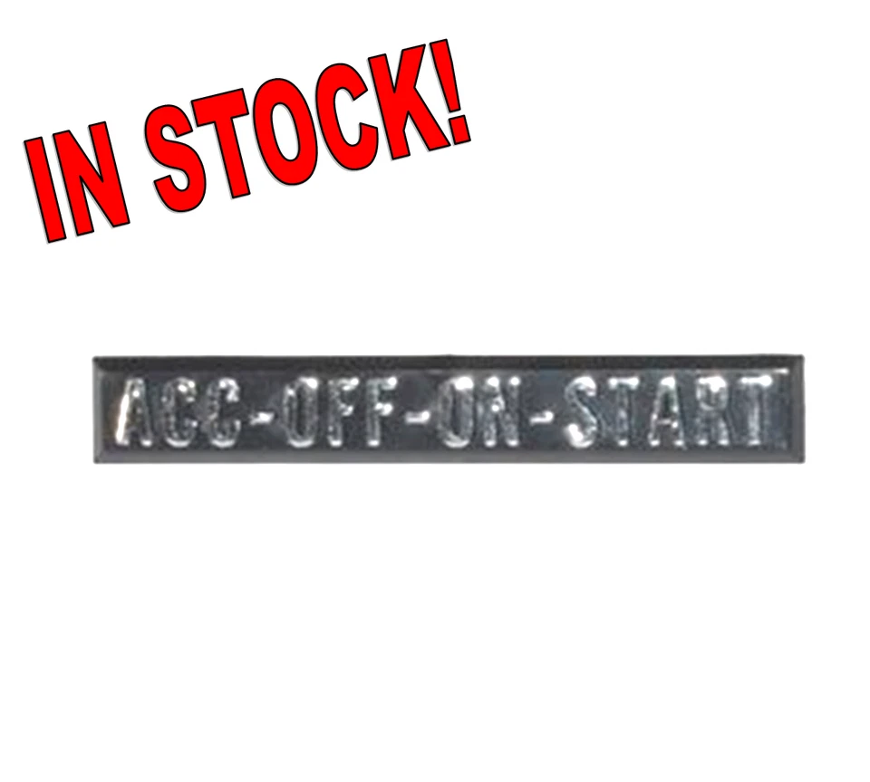 1967-1972 Chevy/GMC C10 Truck Ignition Switch Indicator ACC-OFF-ON-START Emblem - Image 1 of 4