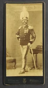 Fotografia Generale Edoardo Frigerio - Fine '800 - 10x21cm - Fotog. P. Santini - Imagen 1 de 3