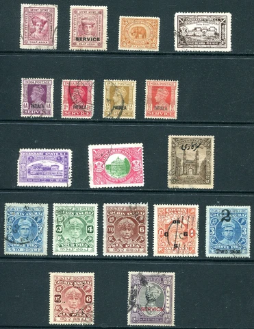 India Various States Used Lot Cover