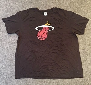 NBA Miami Heat Adebayo T-Shirt Men 2X-Large Graphic Print Logo Black - Picture 1 of 6