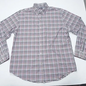 Van Heusen Dress Shirt Men's XL (17-17.5) Multicolor Plaid Long Sleeve Classic - Picture 1 of 8