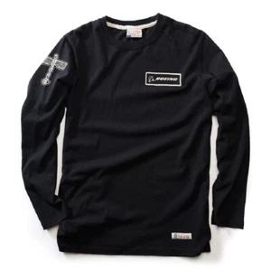 Red Canoe Boeing Vintage Logo Long Sleeve T-Shirt - Black - Picture 1 of 4