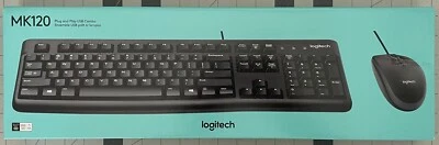 Logitech MK120 Wired Keyboard and Mouse - Image 1 of 3
