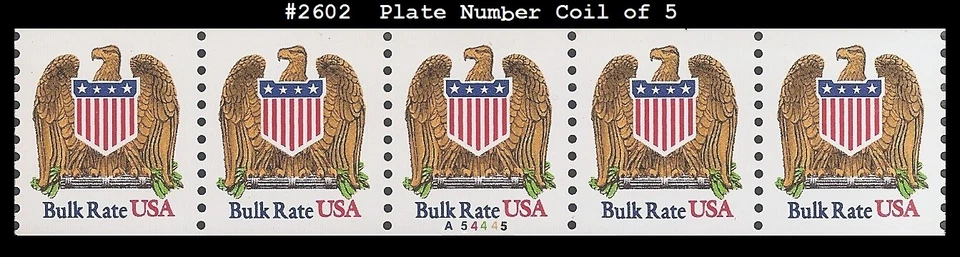 USA5 #2602 MNH PNC5 Pl # A54445 Eagle & Shield - Image 1 of 1