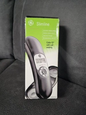 Teléfono GE Slimline 29267GE2 identificador de llamadas y llamada en espera negro  Foto 1 de 4