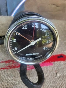Stewart Warner Tach Tachometer HOTROD RATROD SCTA TROG FLATHEAD Curved Glass - Picture 1 of 9