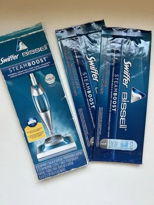 Lot of 2 Swiffer BISSELL Steamboost cloth Pad Refill Open Window Fresh Scent NEW - Image 1 of 2