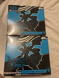 Pokémon TCG Black Bolt ETB Elite Trainer Box Brand New Sealed ✅ - Picture 1 of 4