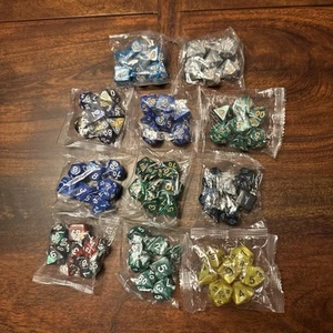77 piece Polyhedral RPG Dice Set 11 Colors-D&D Role Playing Game Dice NEW SEALED - Picture 1 of 12