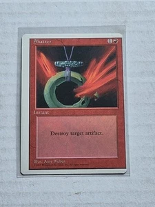 Error Card MTG Shatter 4th EDITION 1995 Magic t Gathering Off-center Miscut Mint - Picture 1 of 13