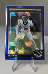 2024 Score - Jalen Pitre #116 Blue Cubic /120 Houston Texans - Picture 1 of 2
