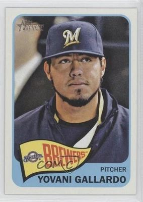 2014 Topps Heritage Yovani Gallardo #349 - Image 1 of 2