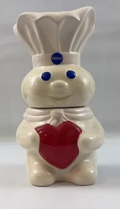 Pillsbury Doughboy Poppin'Fresh GENERAL MILLS HEART Cookie Jar 2010 - Picture 1 of 7