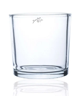 SANDRA RICH, Glasübertopf " cylindrical heavy Pot H 14cm/14cm" Orchideenglas - Bild 1 von 4