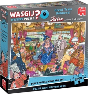 Jumbo WASGIJ? Jigsaw Puzzle 1000 Pieces Great Train Robbery! - Picture 1 of 2
