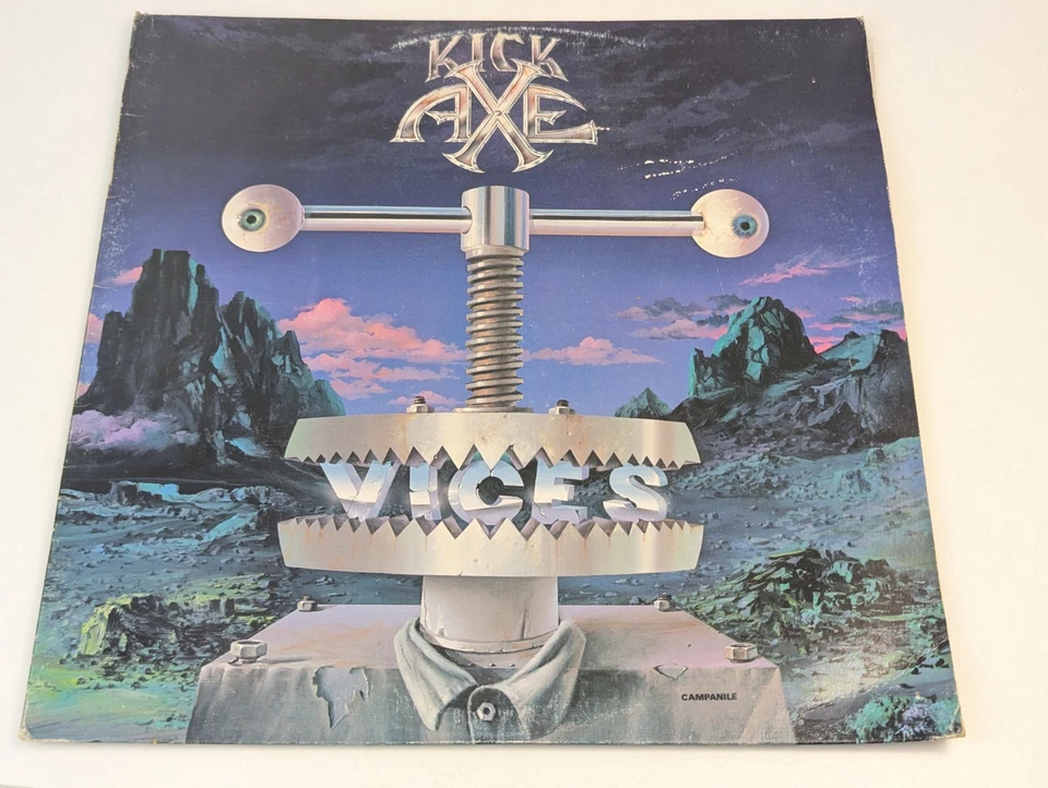 Kick Axe - Vices - OG 1984 LP - Heavy Metal Hard Rock - VG+ 39297 - Image 1 of 4
